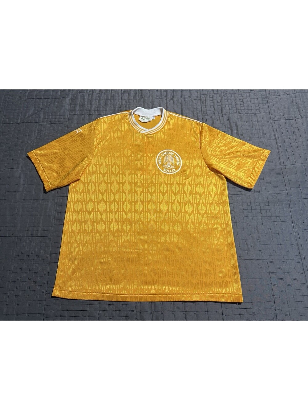 Vintage West Chester United Soccer Jersey Cannon USA #1 Goalkeeper Sz M
